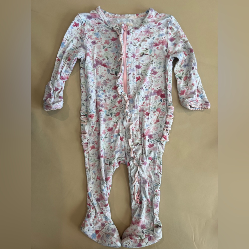 Hatley Pastel Floral Baby Romper